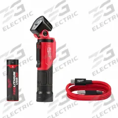 MILWAUKEE Cordless Job Site Light: Rechargeable, 500 lm, 2.5 hr Run Time at Max. Brightness, Red (MPN 2113-21). Key specifications — Charger Style Included: USB Cord; Brand: MILWAUKEE; Battery Requirements - Broad: Includes 1 C.