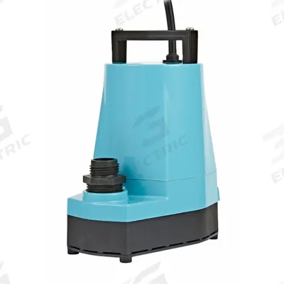LITTLE GIANT Plug-In Utility Pump: 1/6 hp, 1/16 in Max. Dia. Solids, Continuous Duty - Light-Duty Submersible Electric-Operated Utility Pumps