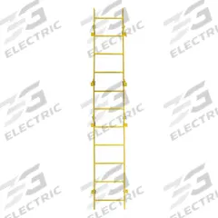 TRI-ARC Ladder,Steel,Standard Fixed,11-Rung: 11 ft Overall Ht, 25 in Overall Wd, Steel, 11 Rungs (MPN WLFS0111-Y). Key specifications — Brand: TRI-ARC; Number of Sections: 1.