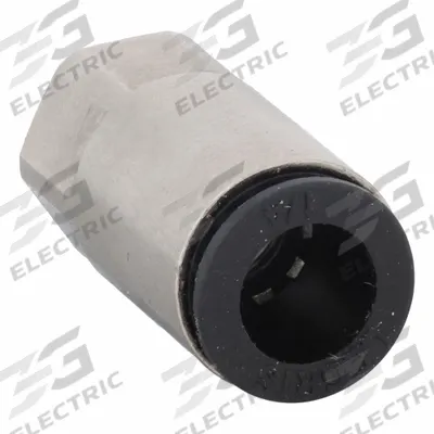 LEGRIS Push-Fit Adapter Fitting: 1/4 in OD x 3/16 in Pipe Size, Push-to-Connect x UNF - Nylon & Nickel-Plated Brass Tube Fittings