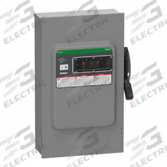 SCHNEIDER Safety Switch: Non-Fusible, 200 A, Three Phase, 600V AC/DC, Galvanized Steel (MPN VHU364R). Key specifications — attr867131: SCHNEIDER.