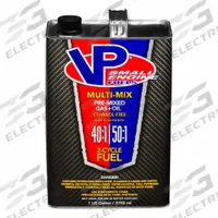 VP RACING FUELS Fuel: 40:1/50:1, 1 gal Container Size, Can, 2-Cycle, API TC/ISO-EGD/JASO FD (MPN 6811). Key specifications — Gas and Oil Mix Ration: 40:1; Container Type: Can; Brand: VP RACING FUELS.