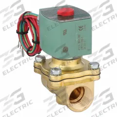 REDHAT Solenoid Valve: 2-Way, Normally Closed, 3/4 in Pipe Size, 24V DC, Watertight, High Flow (MPN 8210G009LF 24/DC). Key specifications — Pipe Size: 3/4 in; Voltage: 24V DC; Brand: REDHAT; Coil Enclosure: Watertight.