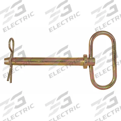 BUYERS PRODUCTS Hitch Pin: 3/4 in Pin Dia, 4 1/4 in Overall Lg, 4 1/4 in Usable Lg - Pin & Clips