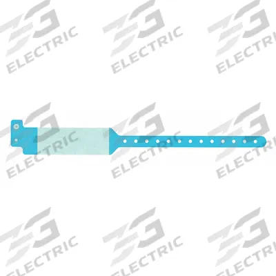 ID Wristband: No Legend, 11 3/4 in Overall Lg, 1 5/8 in Overall Wd, Plastic - Security Wristbands