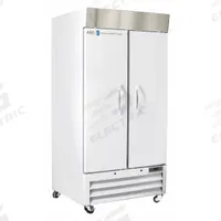 AMERICAN BIOTECH SUPPLY Lab Refrigerator: 36 cu ft, Upright, 1°C to 10°C, 34 3/4 in Overall Dp, Temp (MPN ABT-HC-SLS-36). Key specifications — Door Opening Style: Right; Color: White; Alarm Type: Temperature; Manufacturer Part Number: ABT-HC-SLS-36; Brand: AMERICAN BIOTECH SUPPLY; Product Type: Lab Refrigerator; Door Type: Swing Solid; Refrigerant Type: R-290.