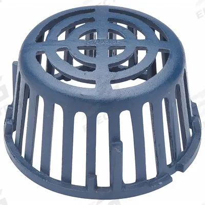 ZURN Dome Strainer: 7 5/8 in Overall Dia, 4 1/8 in Overall Ht, Cast Iron, Unfinished - Domes & Cages for Roof Drains