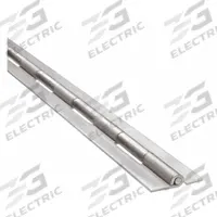 APPROVED VENDOR Piano Hinge: Stainless Steel, 24 in Leaf Ht, 1 in Leaf Wd (MPN 2ZFV2). Key specifications — Material: Stainless Steel.