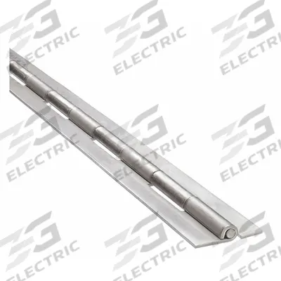 APPROVED VENDOR Piano Hinge: Stainless Steel, 24 in Leaf Ht - Full Surface-Mount Piano Hinges