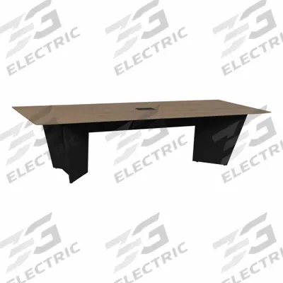 REGENCY Conference Table: Rectangle, Laminate/Melamine, Noble Oak, 120 in Overall Lg - Rectangular Conference Tables