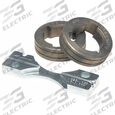 LINCOLN ELECTRIC Drive Roll Kit: 2-Roll, 0.072 in, V-Knurl - 2-Roll Kits with Inlet Guide for Lincoln