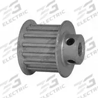 DAYTON Timing Pulley: Curvilinear, Fixed, For 15 mm Belt Wd, 15 Teeth, 5 mm Pitch, Aluminum (MPN 15-5M15-6FA3). Key specifications — Brand: DAYTON; Finish: Clear Anodized; For Belt Series: Powerhouse®.
