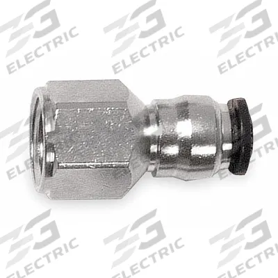 AIGNEP USA Push-Fit Adapter Fitting: 10 mm OD x 1/4 in Pipe Size, Push-to-Connect x FBSPP - Nickel-Plated Brass Tube Fittings