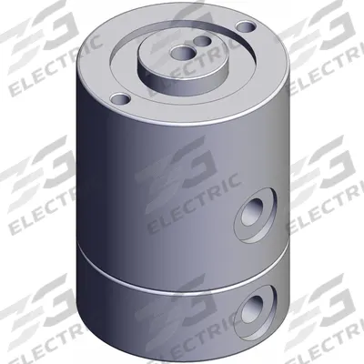 SMC Rotary Joint Union: Straight, Aluminum, 1 Passages, M5 x 0.8 Threaded Rotating Shaft - Aluminum Rotating Joints & Unions