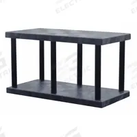 STRUCTURAL PLASTICS Plastic Shelving: 48 in x 24 in, 27 in Overall Ht, 2 Shelves (MPN ST4824B). Key specifications — Resistance Properties: Corrosion-Resistant; Frame Material: Plastic; Shelving Material: High Density Polyethylene; Brand: STRUCTURAL PLASTICS.