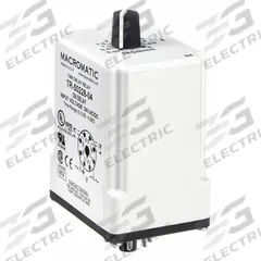 MACROMATIC Single Function Time Delay Relay: Socket Mounted, 24V AC/DC, 10 A, 8 Pins/Terminals (MPN TR-50228-04). Key specifications — Brand: MACROMATIC.