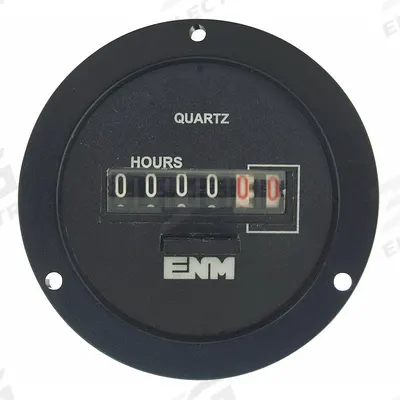 ENM Hour Meter: Hour Meters, Front Panel Mounting, Analog, 102 V AC – 120 V AC