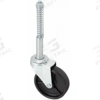APPROVED VENDOR Stem Caster: Swivel, 3 in Wheel Dia., 7/8 in Wheel Wd, Polyolefin, Light Duty (MPN 416P14). Key specifications — Brand: APPROVED VENDOR; Thread Size: 5/16"-18; Roll Up: Swivel.