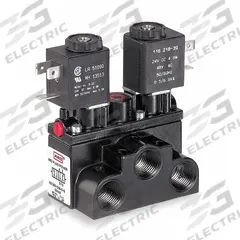 ARO Solenoid Air Control Valve: Alpha, Four-Way / Two-Position, 24V DC, 3/8 in Female NPT, 150 psi (MPN A213SD-024-L). Key specifications — attr1092969: Non-Locking; attr1086920: A213SD-024-L; attr1092977: Solenoid Return.