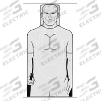 ACTION TARGET Shooting Range Targets: Paper, Silhouette Target, 30 in Ht, 19 1/2 in Wd, Gray, 50 PK (MPN MPMS-1-50). Key specifications — Color: Gray; Target Style: Silhouette; Target Grouping: Government and Agency; Material: Paper; Brand: ACTION TARGET.