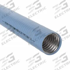 Liquid-Tight Flex Metal Conduit: 1 1/4 in Trade Size, Blue, 50 ft Nominal Lg, 6400 (MPN 6405-24-00). Key specifications — Conduit Color: Blue; Brand: AFC; Series: 6400.