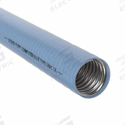 AFC Liquid-Tight Flex Metal Conduit: 1 1/4 in Trade Size, Blue, 50 ft Nominal Lg - Communication & Data Liquid-Tight Flexible Metal Conduit