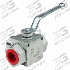 CHIEF Hydraulic Ball Valve: Not Lockable, 4.51 in Handle Lg, Three-Way Ways, 2.08 in Overall Ht (MPN 450259). Key specifications — Brand: CHIEF; Manufacturer Part Number: 450259; Handle Lockability: Not Lockable; Port Connection: #8 SAE O-Ring Boss.