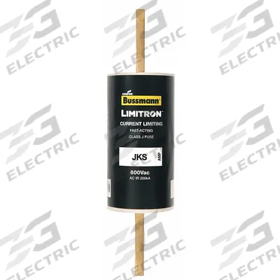BUSSMANN Fuse: JKS Series, Class J, Bolt-On Body, Fast-Acting, 250 A, 600 V AC - Fast-Acting Bolt-On Fuses