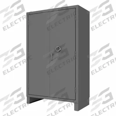 DURHAM MFG Storage Cabinet: 48 1/4 in x 24 1/4 in x 78 in, Swing Handle & Electronic Keypad - Industrial Shelf Cabinets