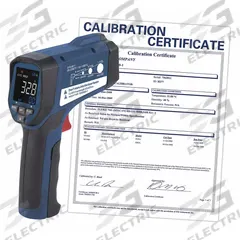 REED INSTRUMENTS Infrared Thermometer: R2330-NIST, Included, Avg/Difference/Max Temp/Min Temp, -26°. Key specifications — attr996392: Electrical and HVAC/R Professionals; attr996407: Average; attr996408: High Temperature; attr996410: Class II Laser; attr996414: 0.1°F; attr996767: R2330-NIST; attr1019884: Tripod; attr1019885: Not Specified Intrinsically Safe.
