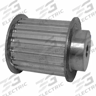 Dayton Timing Pulley: Trapezoidal, Plain, For T5 Timing Belt Section, For 25 mm Belt Wd - T5 Section Timing Belt Pulleys
