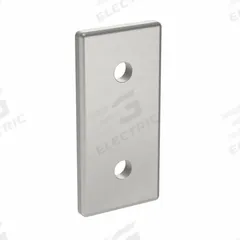 Joining Plate: Straight Flat Plate, 45 Series, 86 mm x 41 mm x 6 mm, For 10 mm Slot Wd, 2 Holes (MPN 093VA4590). Key specifications — Material: Aluminum; Brand: FATH INC.; Finish: Anodized.