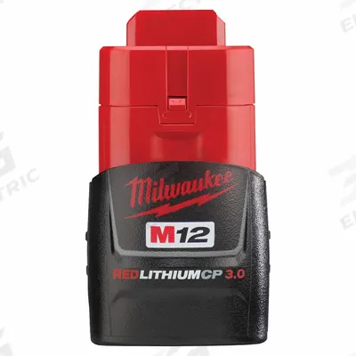 MILWAUKEE Battery: M12, 3 Ah, Battery Included - Milwaukee Cordless Tool Batteries