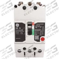 GE Molded Case Circuit Breaker: 40 A Amps, 65kA at 277/480V AC, Fixed, Lug, ABC, Std (MPN TEYL3040B). Key specifications — Series: TEY; Max. AIR Rating: 65kA at 277/480V AC; Instantaneous Trip: Fixed; Terminal Connection: Lug; Phase Connection: ABC.