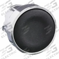 SCHNEIDER Flush Push Button: Black, 22 mm Mounting Size, Metallic, Maintained (MPN ZB4BH02). Key specifications — Brand: SCHNEIDER; Action: Maintained; Series: XB4; Push Button Material Type: Metallic.