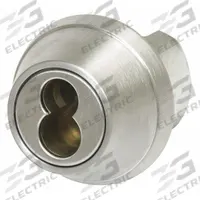 SCHLAGE Deadbolt Lock: Cylindrical, Core Not Included, FSIC, 2 in Door Thick - Max, Chrome (MPN B663J 626). Key specifications — ADA Compliant: Yes; Brand: SCHLAGE; Cylinder Core Type: Full Size Interchangeable Core Cylinder; Finish: Satin Chromium-Plated; Keyway Type: Everest 29 S; Visual Indicator Message: No Message; Includes Core: Core Not Included; Ligature Resistance: Not Ligature-Resistant.