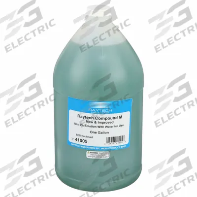RAYTECH Liquid Burnishing Compound M: Blue - Stainless Steel Magnetic Pin Finishing Compounds