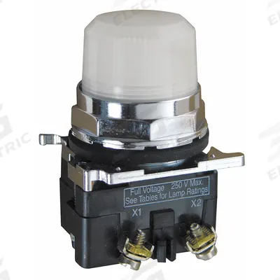 EATON Pilot Light: 30 mm Panel Mounting Size, White, LED - LED Pilot-Lights