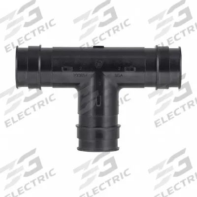 UPONOR Barbed Tee: 2 1/2 in ID x 2 1/2 in ID x 2 1/2 in ID Size - Expansion Polymer Barbed Tube Fittings