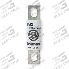 Semiconductor Fuse: FWX Series, Fast-Acting, 35 A, 250 V AC, 250 V DC DC Volt Rating, Non-Indicating (MPN FWX-35A). Key specifications — Series: FWX; Brand: BUSSMANN; Voltage Type: AC/DC.