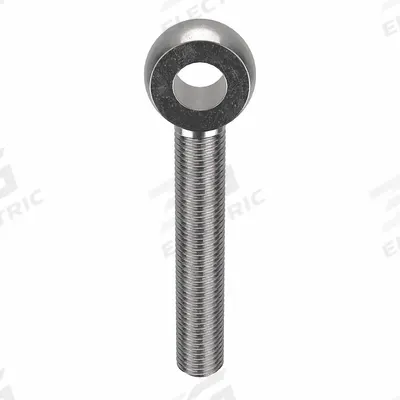 KEN FORGING Fixed Rod End: Stainless Steel, Plain, Right Hand, 1/2"-13 Thread Size - Stainless Steel Male Threaded Fixed Rod Ends