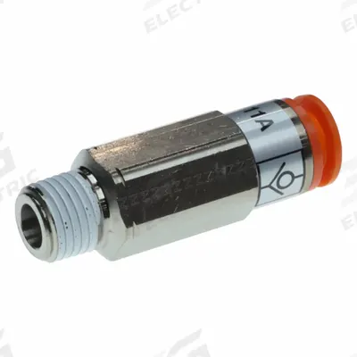 SMC Pneumatic Check Valve: Male Connector, NBR - Pneumatics