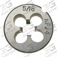 WESTWARD Alloy Steel Die, 5/16-24 UNF: CCT1060-91, Die
