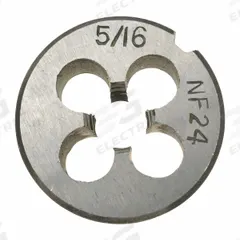 WESTWARD Alloy Steel Die, 5/16-24 UNF: CCT1060-91, Die
