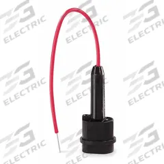 BUSSMANN In-Line Fuse Holder: 12 A, 300 V AC, 1 Poles, Wire Leads, 18 AWG (MPN HLR). Key specifications — Series: LGR; Wire Size: 18 AWG; Manufacturer Part Number: HLR; Brand: BUSSMANN; Connector Type: Wire Leads.