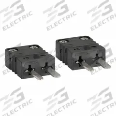 FLUKE Thermocouple Plug: Jack, For Type J Thermocouple Type, Mini Plug, 2 Pins, Flat, Flat (MPN 80CJ-M). Key specifications — attr1432255: Flat; attr1276097: Jack; attr1276100: Nickel; attr1276082: Mini Plug; attr1276092: FLUKE; attr1276087: Black; attr1276088: Plastic; attr1276089: 80CJ-M.