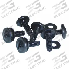 VIDEO MOUNT PRODUCTS Rack Screws: #10-32 Thread Size, Black, Steel, 100 PK (MPN ERRS1032-100). Key specifications — Brand: VIDEO MOUNT PRODUCTS; Color: Black; Product Type: Rack Screw; Material: Steel; _Thread Size: #10-32.