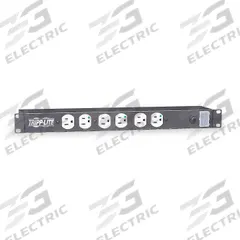 TRIPP LITE Power Distribution Unit: 120V AC, 12 Outlets, NEMA 5-15R-HG, Non-Metered, 1 RU, Std (MPN RS-1215-HG). Key specifications — Plug Type: NEMA 5-15P-HG; Brand: TRIPP LITE; Maximum Input Voltage: 120V AC; Receptacle Type: NEMA 5-15R-HG; Mounting Location: Horizontal Rack; Facing: Front.