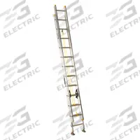 LOUISVILLE LADDER Extension Ladder: 24 ft Ladder Size, Aluminum, 250 lb Load Capacity, 39 lb Wt (MPN AE3224). Key specifications — Color: Silver; Brand: LOUISVILLE LADDER; Included Features: Mar-Resistant End Caps; Removable Fly: Fixed.