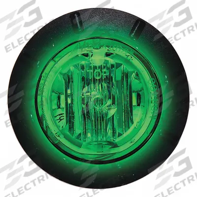 MAXXIMA Courtesy Light: Courtesy Light, LED, Green, Round, 12.8V DC - Compact Courtesy Lights